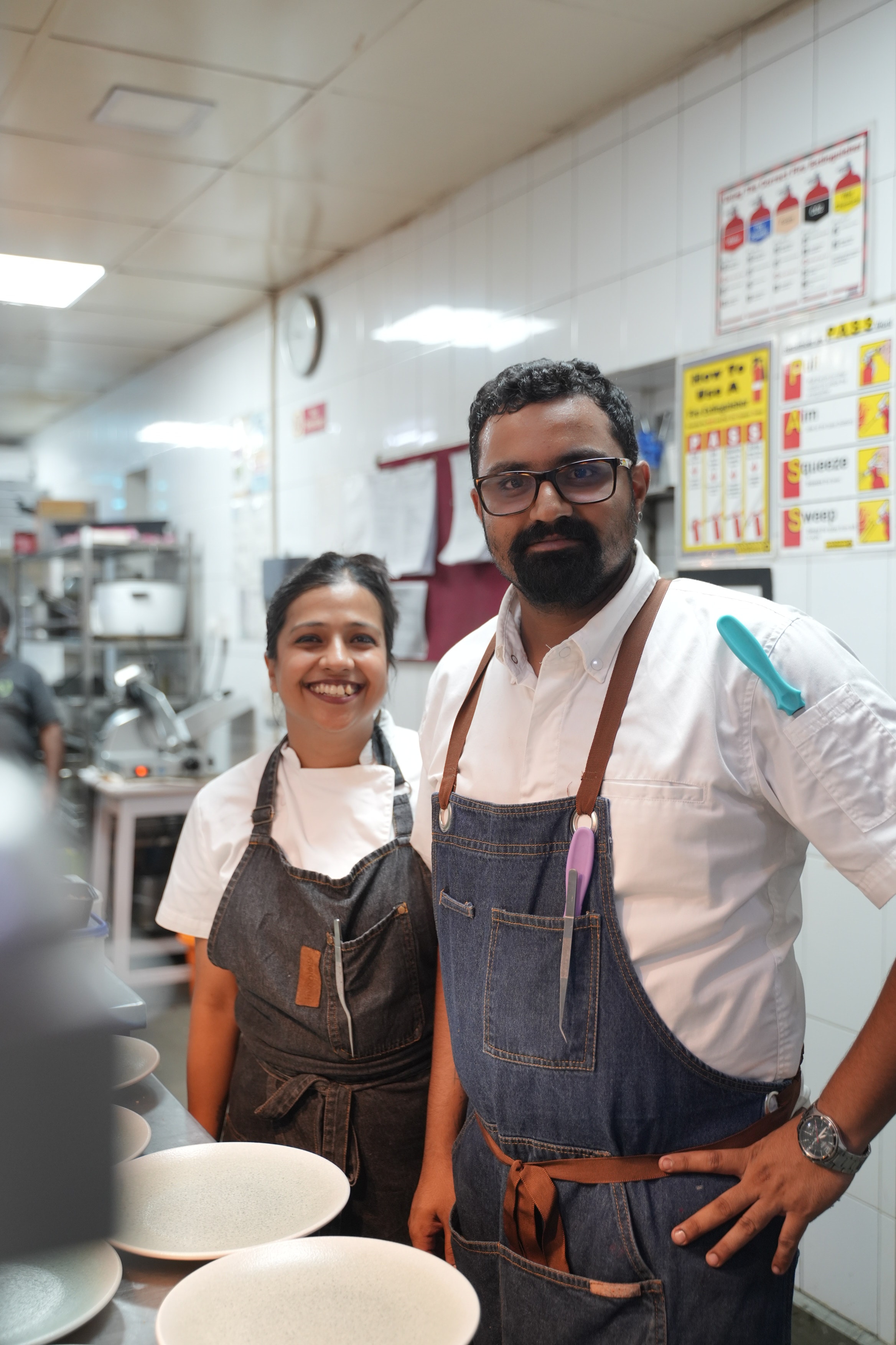 The kitchen at Amber's Deli and Diner, Bangalore — where every dish is made from scratch